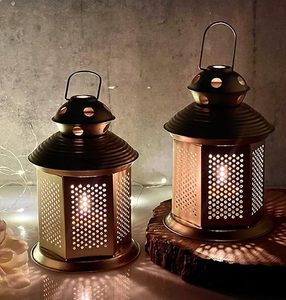 โคมไฟเทียนตกแต่งทองเหลืองแบบดั้งเดิมโคมไฟแขวนโลหะสำหรับร้านอาหารโรงแรมสำนักงานห้องนั่งเล่น - Product Image 1