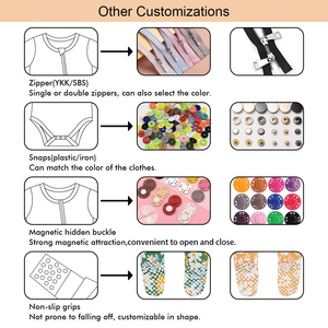 Pijamas <span class=keywords><strong>de</strong></span> Viscosa <span class=keywords><strong>de</strong></span> Bambú con Impresión Personalizada al por Mayor Mameluco <span class=keywords><strong>de</strong></span> Bebé <span class=keywords><strong>de</strong></span> Bambú Orgánico con Doble Cremallera Ropa <span class=keywords><strong>de</strong></span> Bambú <span class=keywords><strong>para</strong></span> Niños Pequeños - Product Image 5