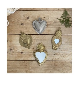 Décoration murale à cadre Vintage, miroir en forme de cœur et de cœur - Product Image 2