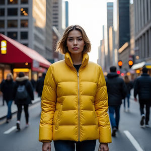 2024 moda abajo Puffer chaquetas acolchadas señoras Otoño Invierno cálido acolchado prendas de vestir exteriores mujeres acolchado burbuja abrigo femenino - Product Image 6