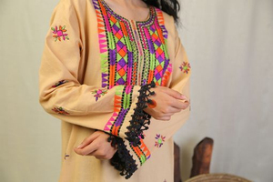 2025 cómodas etiquetas personalizadas de alta calidad Kurtis de mujer al por mayor trajes paquistaníes para mujer bordado Gharara Kurti trajes OEM - Product Image 4