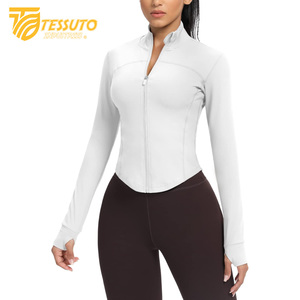 Sudadera con capucha ligera de manga larga UPF 50 + para mujer, transpirable, con cremallera completa, entrenamiento de invierno, protección solar con cuello levantado - Product Image 6