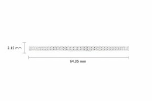 Brazalete Flexible de Oro de 14K y Diamantes con Brillo Celestial |   Diamante de Corte Brillante de 1.97 Quilates - Product Image 2