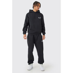 Personalizado de los hombres de peso pesado sólido Casual francés Terry algodón chándal conjunto con pantalones de chándal Sudadera con capucha y Joggers - Product Image 1