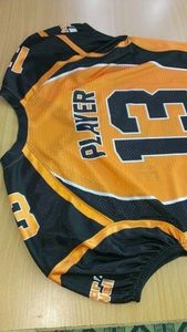 Jersey de Fútbol Americano Personalizado Unisex para Adultos, Transpirable, Anti-UV, de Secado Rápido, con Nombre y Número del Equipo, Tallas Grandes - Product Image 3