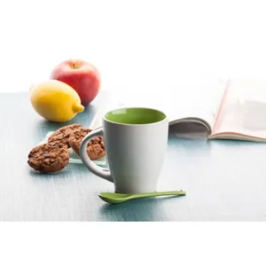 Personalized Spoon Mug <b>Ceramic</b> <b>Cups</b> with Spoon Custom Merchandising - Product Image 4
