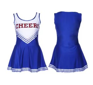 OEM personalizado niñas jóvenes Spandex animadora uniformes Premium transpirable sublimación animadora disfraz con técnica de diamantes de imitación - Product Image 2