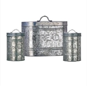 Ensemble de 3 jardinières en métal émaillé au design antique, durables et écologiques pour la décoration de la maison et du jardin - Product Image 5