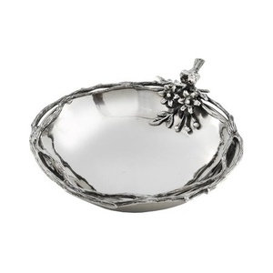 Plateau de service de luxe en métal et acier inoxydable de la série Amethyst avec poignées pour la décoration de la maison, du restaurant et de l'hôtel. - Product Image 2