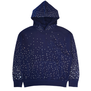 Sudadera con Capucha Marrón 100% Algodón, Invierno, Estampado Digital, con Pedrería, Ecológica, con Bolsillo, Estilo Urbano - Product Image 2