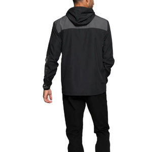 เสื้อกันลมไนลอนโพลีเอสเตอร์น้ำหนักเบาสำหรับผู้ชายเสื้อขนเป็ดกันลมระบายอากาศได้ดีแห้งเร็วมีซิปสำหรับใส่กลางแจ้งโลโก้ตามสั่ง - Product Image 2