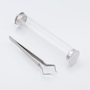 Pince à épiler en acier inoxydable ZONA INDUSTRIES, pointe lisse, emballage en tube de précision, Zt-7001/ZT-7049 10mm - Product Image 4