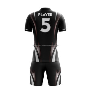 Conjuntos de Uniformes de Fútbol OEM de la Mejor Calidad, Transpirables, con Logotipo Personalizado, Fabricados en Poliéster/Algodón, de Secado Rápido, Pakistán - Product Image 3