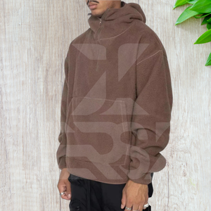 2024 Streetwear décontracté sweat à capuche tricoté lavé noir Baggy Fit épaules tombantes 100% coton Logo personnalisé imprimé écologique - Product Image 2