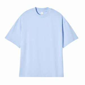 เสื้อยืดผ้าฝ้ายออร์แกนิกโอเวอร์ไซส์สำหรับผู้ชายเสื้อเปิดไหล่100% พิมพ์ลายออกแบบได้ตามต้องการ - Product Image 5