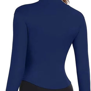 แจ็กเก็ตมีฮู้ดสั้นเข้ารูปแบบปรับแต่งได้สำหรับผู้หญิงแจ็กเก็ตกันหนาวหนามีซิปคอเต่า - Product Image 6