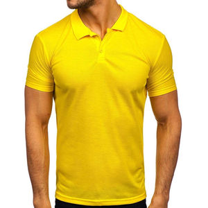 เสื้อโปโลสำหรับผู้ชายผ้าฝ้ายแขนสั้นระบายอากาศ - Product Image 1