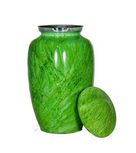 Apollonia Green Faux Marble Finish Cremation <b>Urn</b> for Human Ashes Adult Funeral <b>Urn</b> Handcrafted <b>Large</b> Burial <b>Urn</b> for Human Ashes - Product Image 4