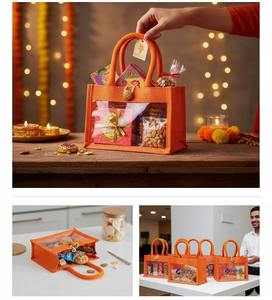 Bolsa de Yute con Ventana de PVC Personalizada, Promocional, Premium, Color Personalizado, Duradera, Ecológica, Urbana, para Regalos Corporativos, Venta al Por Mayor - Product Image 5