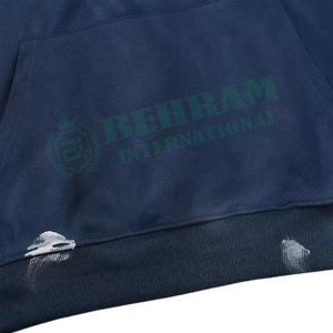 เสื้อสเวตเตอร์มีฮู้ดสำหรับผู้ชายที่มีน้ำหนักมาก420 GSM มีฮู้ดสำหรับผู้ชายที่มีโอเวอร์ไซส์สีจางลงแดดสำหรับสวมใส่สบาย - Product Image 5