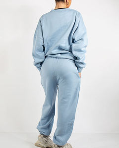 Conjunto Deportivo de Sudadera con Capucha Extra Grande Gris para Mujer, Ropa Casual de Invierno, Cómoda para el Hogar, Viajes, Estilo Urbano, Transpirable, Sólida, de Dos Piezas - Product Image 2