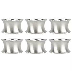 Anneau de serviette personnalisable en aluminium, design moderne et tendance, durable et écologique, pour la décoration de table de fête, de mariage ou de salle à manger. - Product Image 5