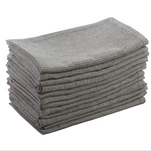 100% coton tissé à séchage rapide ensemble de serviettes de cuisine noir Chambrey serviette carré maison hôtels restaurants tout y compris les enfants - Product Image 1