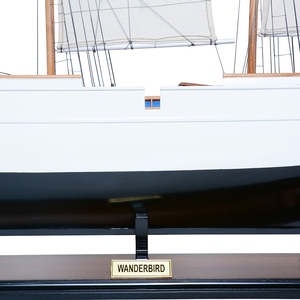 Modelo de barco Wanderbird de madera hecho a mano, decoración para el hogar y la Oficina y idea de regalo única (89Lx18.5Wx74H cm) - Product Image 3