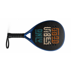 ไม้เทนนิส WELLEZA รุ่น Teardrop ลายกราฟิกสีน้ำเงินดำ ด้ามจับกันลื่น เหมาะสำหรับเล่นสนุกในสวนหลังบ้าน น้ำหนักเบา โครงสร้างคาร์บอนไฟเบอร์ ขนาดใหญ่ขึ้น - Product Image 4