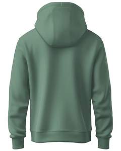 Sudadera con capucha para hombre con estampado de pantalla de seda con patrón sólido de invierno para parejas Diseño holgado con interior forrado - Product Image 3