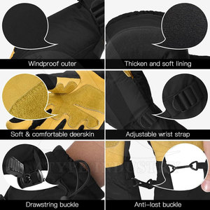 Guantes de esquí de cuero cómodos de alta calidad para invierno Venta al por mayor Guantes de esquí para uso en exteriores - Product Image 6