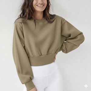Sudadera con Capucha de Manga Larga, Estampada, Tejida, Holgada, Personalizada, para Mujer, con Logotipo Frontal - Product Image 1