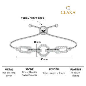 NOVAMART Fine Buy 925 Silver <b>Bracelet</b> for Every Moment You! Rhodium Plated Tennis <b>Bracelets</b> Gold Diamond Pearl <b>Ruby</b> Stones Relig - Product Image 6