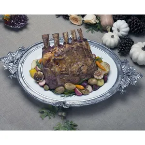 Bandeja Metálica de Lujo Multifuncional, Diseño Costero de Moda, Decoración Funcional para el Hogar, Regalo Empresarial de Navidad, Zahid - Product Image 5