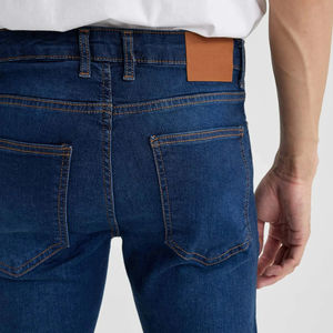 Pantalones vaqueros de corte recto para hombre OEM con logotipo personalizado, ropa de calle de verano 2025, ropa personalizada con pantalones de mezclilla de algodón - Product Image 5