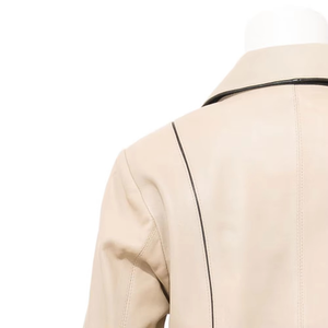 Chaqueta de Invierno para Mujer de Alta Calidad, Nueva Colección, Cuero Genuino, Satén, Moda Otoñal - Product Image 5