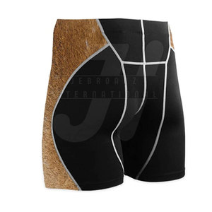 Shorts de compression pour hommes, style urbain, haute qualité, meilleure vente, séchage rapide, design personnalisé, nouveau tissu délavé, taille mi-haute, couleur unie - Product Image 2