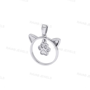 จี้รูปอุ้งเท้าสุนัขสัตว์เลี้ยงน้ำหนักเบาน้อยที่สุดออกแบบได้ตามต้องการของขวัญวันเกิด - Product Image 6