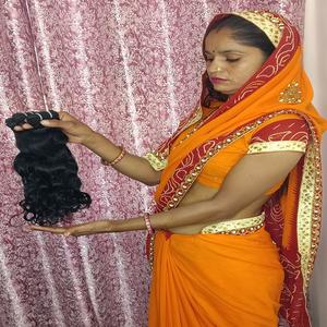 Pas cher en gros brut non transformé 100% cuticule aligné naturel indien vendeurs machine double trame vague profonde Extensions de cheveux humains - Product Image 3