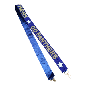 Gameday Customized Beaded Purse <b>Strap</b> Long <b>Bag</b> <b>Strap</b> with Detachable Hooks Open Closure Type Handmade in India - Product Image 1