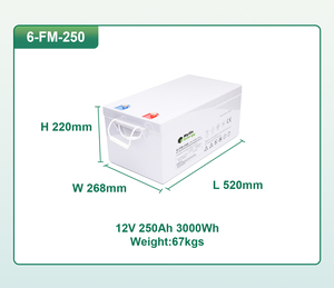 Mylin แบตเตอรี่ตะกั่วกรด250Ah 12V สำหรับเก็บพลังงานแสงอาทิตย์และโครงการโทรคมนาคม - Product Image 4