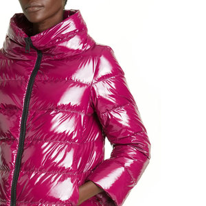 2025 New Design Custom Size Women's Solid Puffer <b>Jacket</b> Breathable Winter Knit Wear High Quality Canvas From Pakistan - Product Image 3