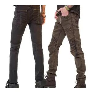 Mode américaine Style Hip Hop Jeans Streetwear Sarouel Hommes Vêtements Japonais Personnalisé Denim Pantalon Casual Homme