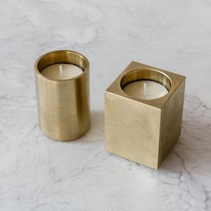 Dual Use Aluminium <b>Candle</b> Holders Tealight and <b>Candle</b> <b>Stick</b> Stands Golden and <b>Silver</b> Metal Candleholder Modern Home Decor Set - Product Image 6