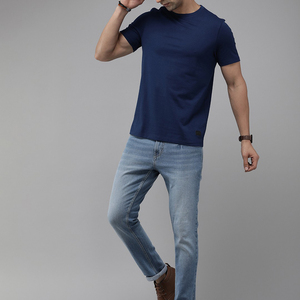 Venta al por mayor Top Venta de ropa de verano Camisetas de los hombres de gran tamaño de algodón azul en la nueva moda Casual transpirable de secado rápido camiseta de los hombres - Product Image 6