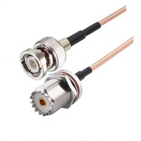 Câble de raccordement RG316 BNC vers UHF, prise mâle vers prise femelle PL259 SO239, câble coaxial d'extension 10CM~20M pour antenne radio TV