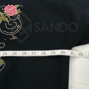 New Arrival Custom Design Women <b>Rhinestone</b> Sweatshirts s Factory Direct Sale Women <b>Rhinestone</b> Sweatshirt In Breathable <b>Fabric</b> - Product Image 4