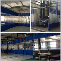 Rideau insonorisant pour lavage de voitures, rideau de séparation industriel en PVC imperméable pour cabine de lavage, cabine de pulvérisation, entrepôt