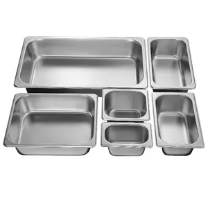 Gn Pan Tray NANSHENG Factory Supply Stainless Steel Food Serving Tray Gn Pans For Hotel Buffet