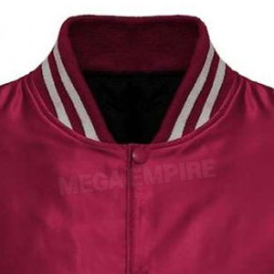 Venta al por mayor Unisex satén béisbol Varsity chaqueta de bombardero personalizado de alta calidad OEM personalizado Chenille bordado Lettermen chaquetas - Product Image 3